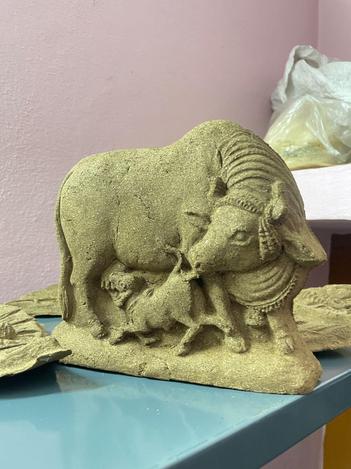 Baby Calf with Mother Idol